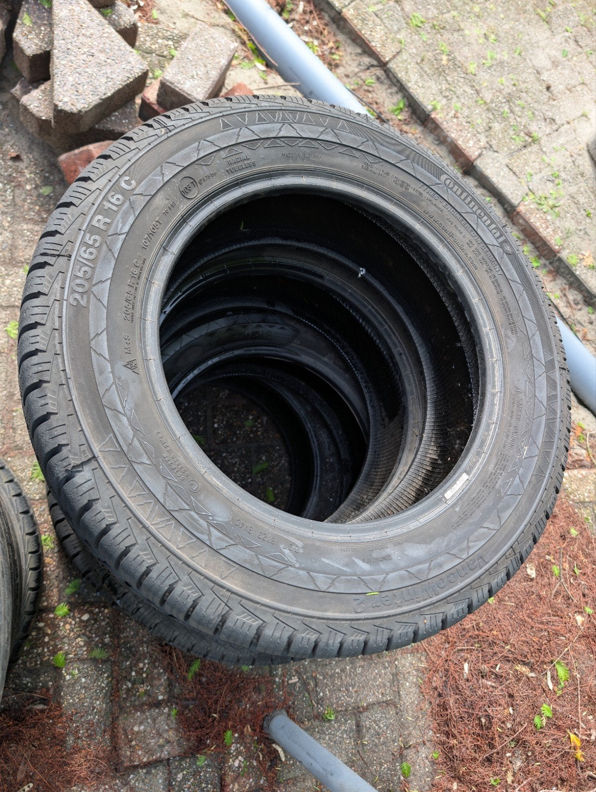 Set nette Continental VancoWinter2  205/65 R16 C winterbande, Ophalen, 16 inch, Band(en), Bestelwagen