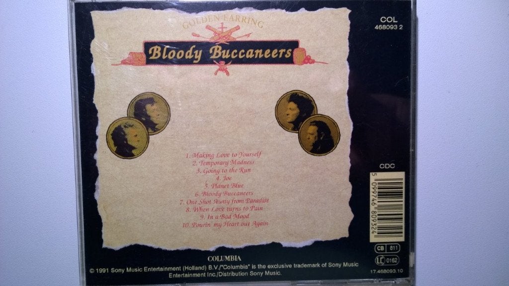 Golden Earring - Bloody Buccaneers, Cd's en Dvd's, Ophalen of Verzenden, Zo goed als nieuw, Poprock, Album