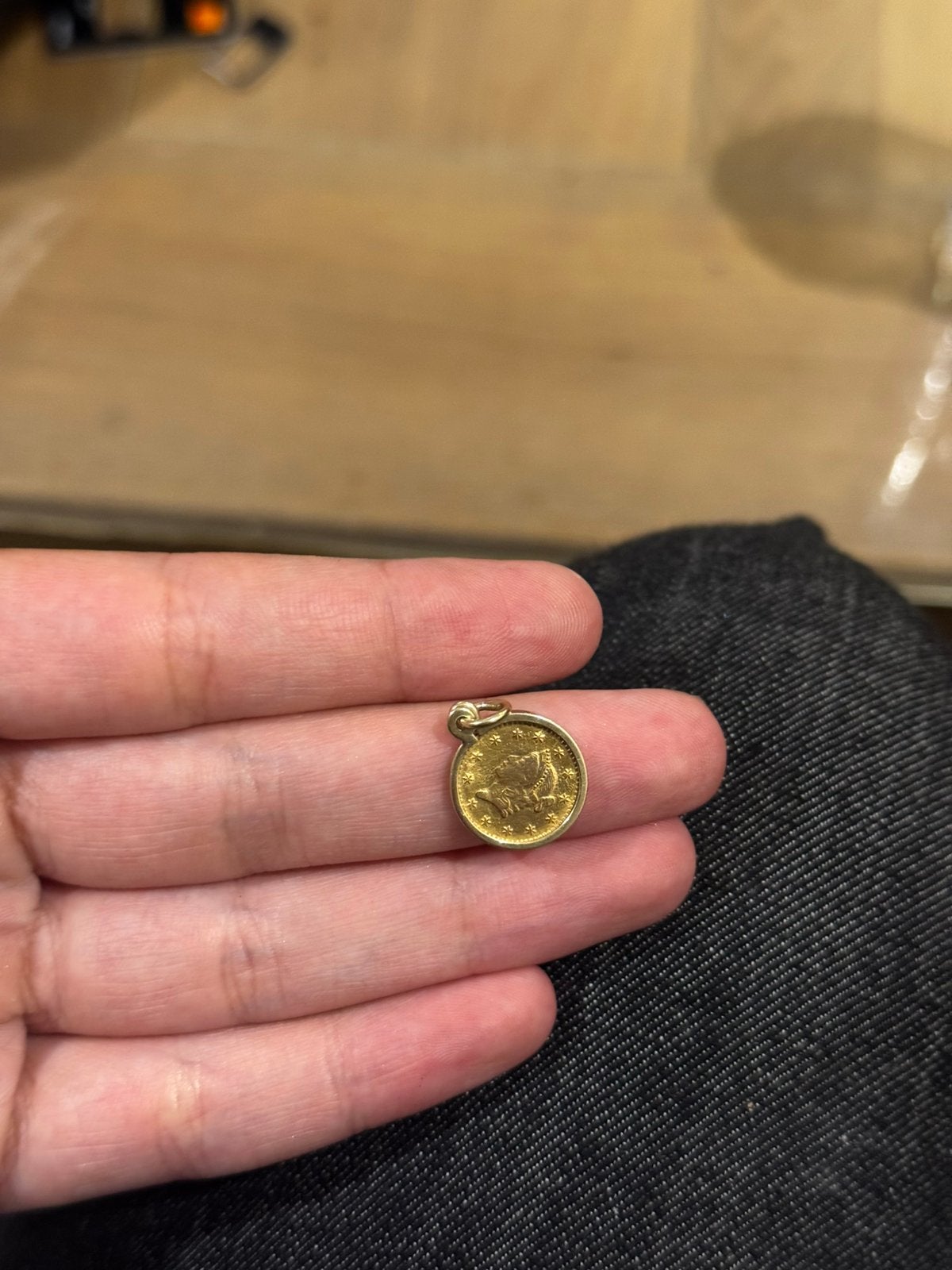 Goud punten ANTIEK 18karaat 2,5 gram per munt, Ophalen, Zo goed als nieuw, 17 tot 18, Dame