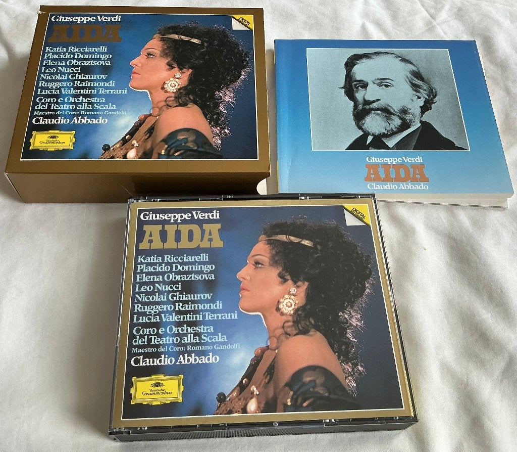 Verdi Aida Abbado 3 CD's, Gebruikt, Boxset, Verdi, Opera of Operette