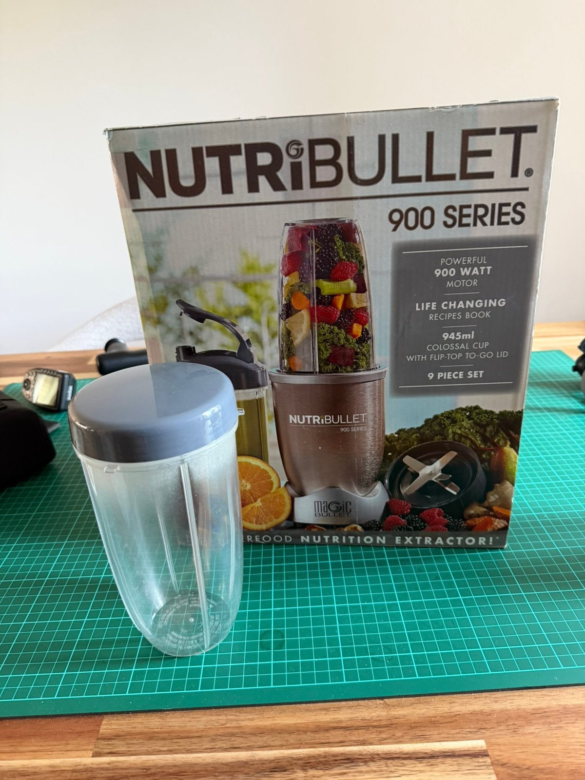 NutriBullet 900 Series 9-Piece Set,Extra Cup & Milling Blade, Ophalen, Gebruikt