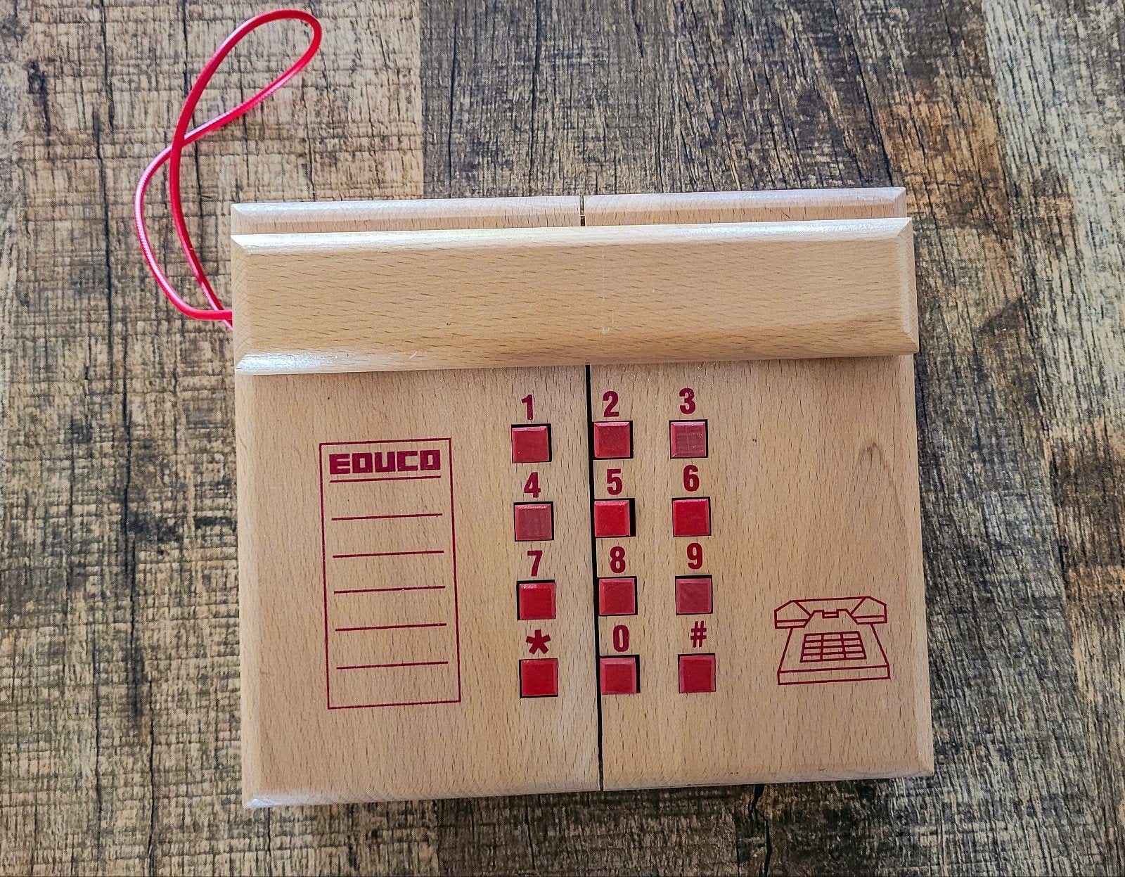 Houten speelgoed telefoon, Kinderen en Baby's, Ophalen of Verzenden