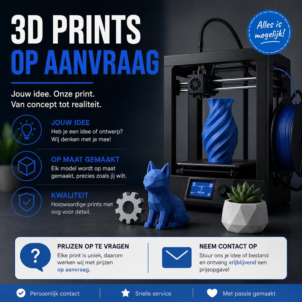 3D Prints op aanvraag!, Ophalen of Verzenden, Nieuw