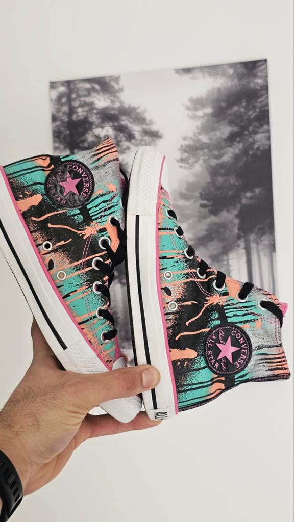 Converse All Star High Top Sneakers - Special Design 37.5, Kleding | Dames, Schoenen, Overige kleuren, Converse, Ophalen of Verzenden