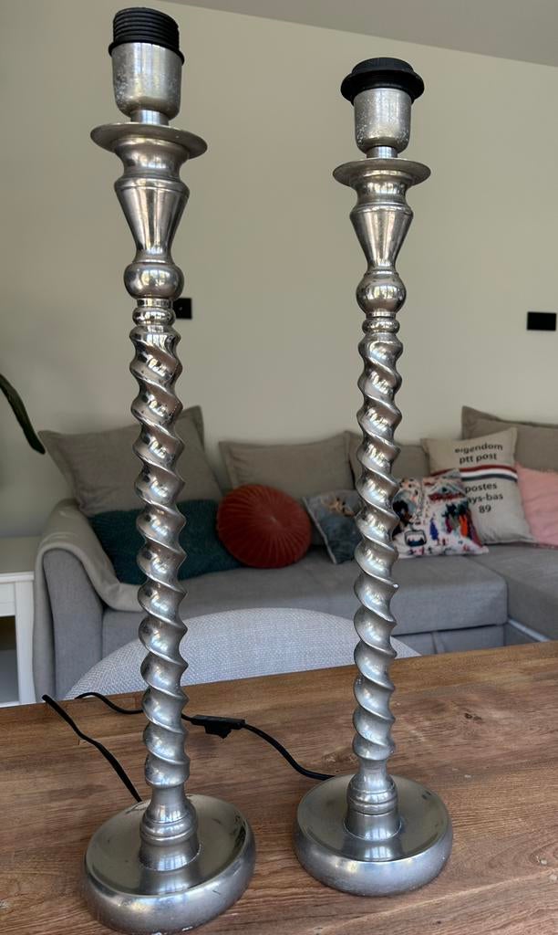 Lampen, Ophalen of Verzenden, Gebruikt, Metaal, 75 cm of meer