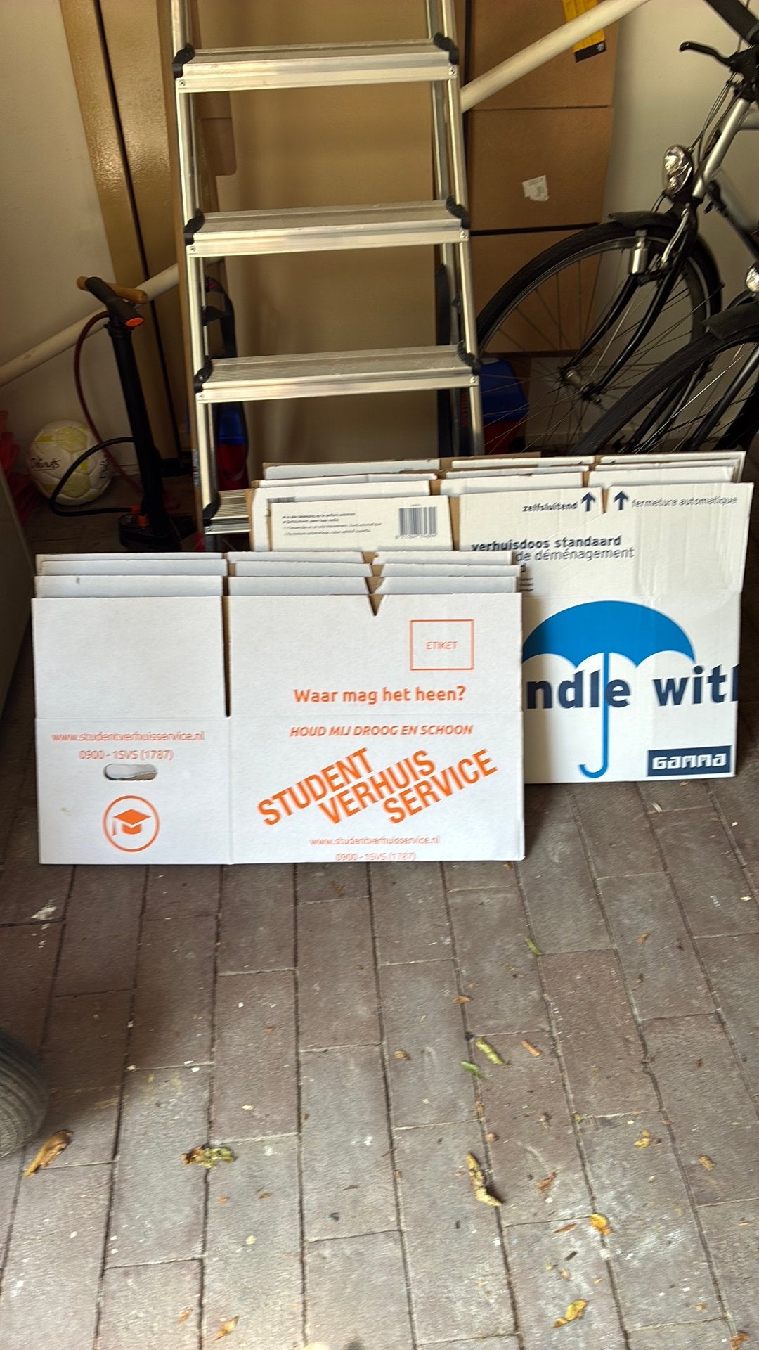 Verhuisdozen 7 stuks, Ophalen, Doos, 40 tot 60 cm, 50 tot 75 cm