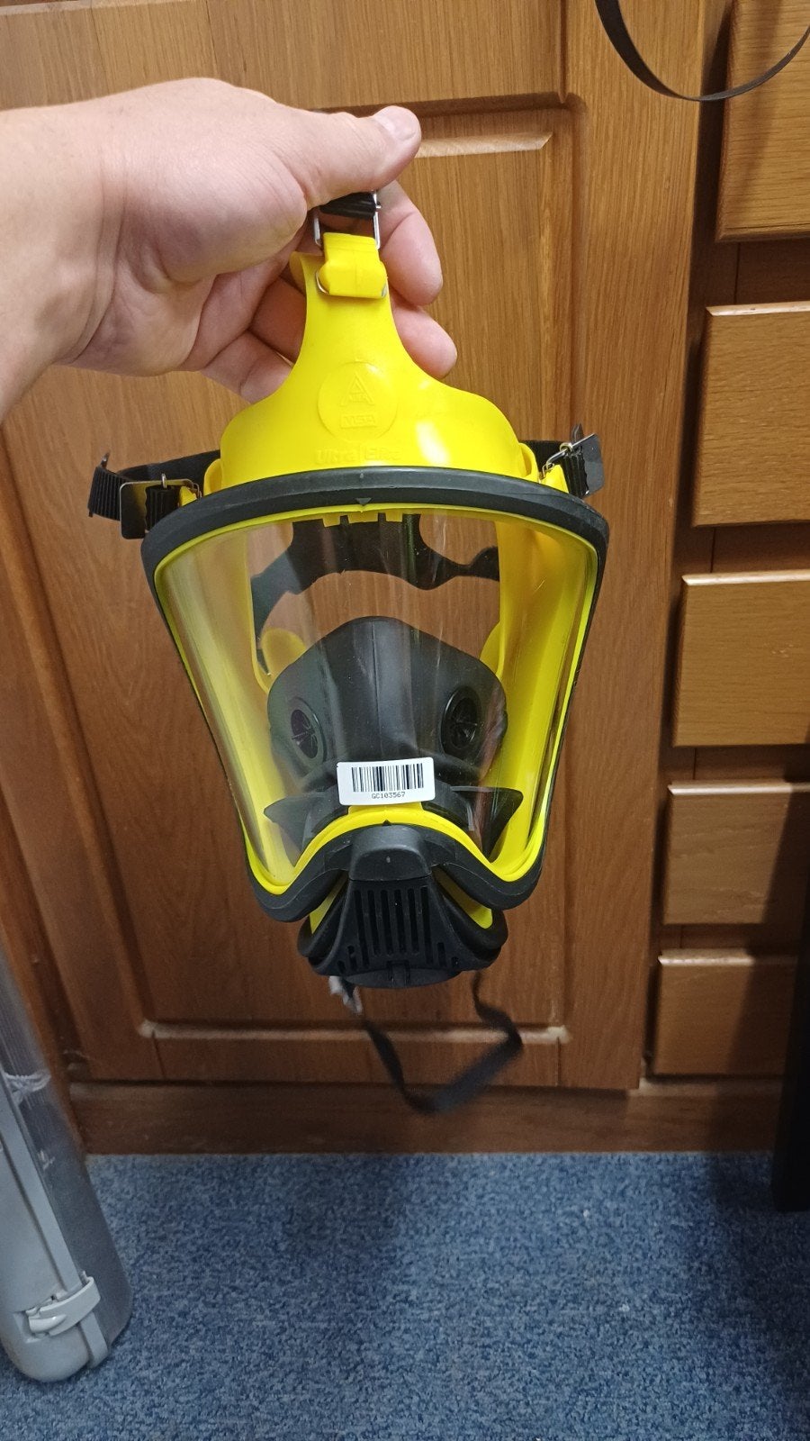 Auer MSA Ultra Elite gasmasker met ABEK filters en tas, Ophalen, Nieuw, Volgelaatsmaskers