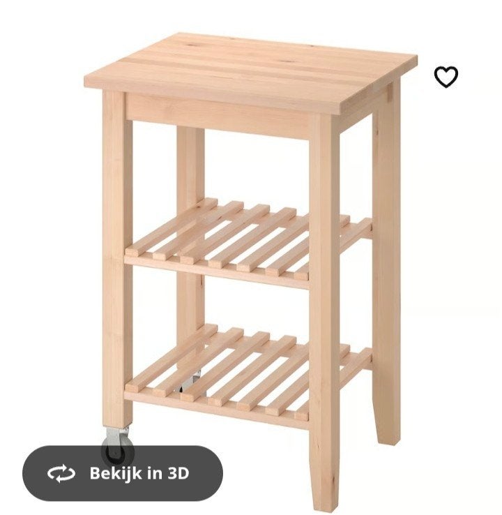 ikea Bekvam keukentrolly Rolkar Keukenwagen ZGAN, Ophalen, 50 tot 100 cm, Zo goed als nieuw, Minder dan 100 cm
