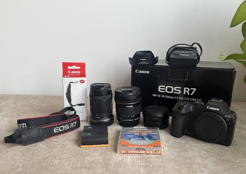 Canon EOS R7 Systeemcamera, Audio, Tv en Foto, Fotocamera's Digitaal, Ophalen, Canon, Lensdop, 32 megapixels