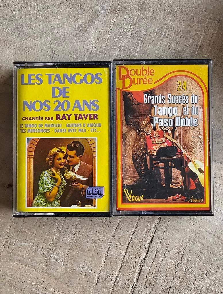 2x Tango en Paso Doble cassettebandjes, Latin en Salsa, Gebruikt, 2 t/m 25 bandjes, Ophalen of Verzenden