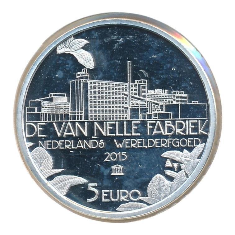 Nederland 5 Euro 2015 – Van Nelle Fabriek, Ophalen of Verzenden, Koningin Beatrix, Euro's, Losse munt