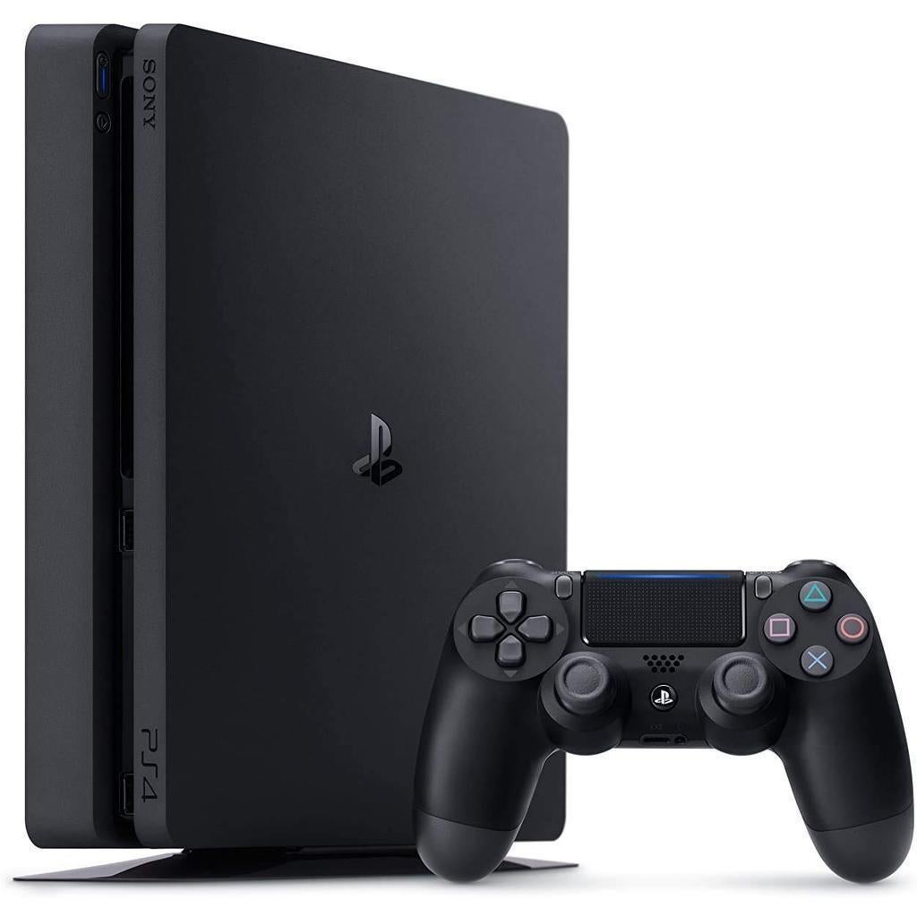 PlayStation 4 Slim met 1 controller en 3 games, Ophalen of Verzenden, Met 1 controller, Slim, 500 GB