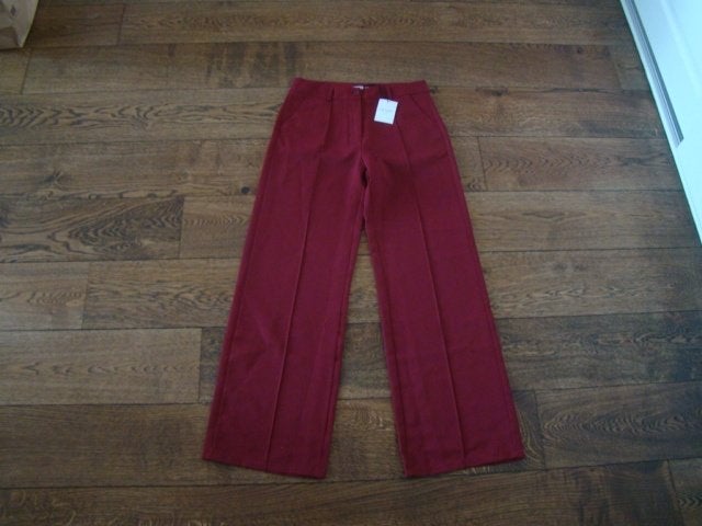 Memali pantalon / bordeaux / maat XL / NIEUW met label, Kleding | Dames, Broeken en Pantalons, Maat 46/48 (XL) of groter, Nieuw