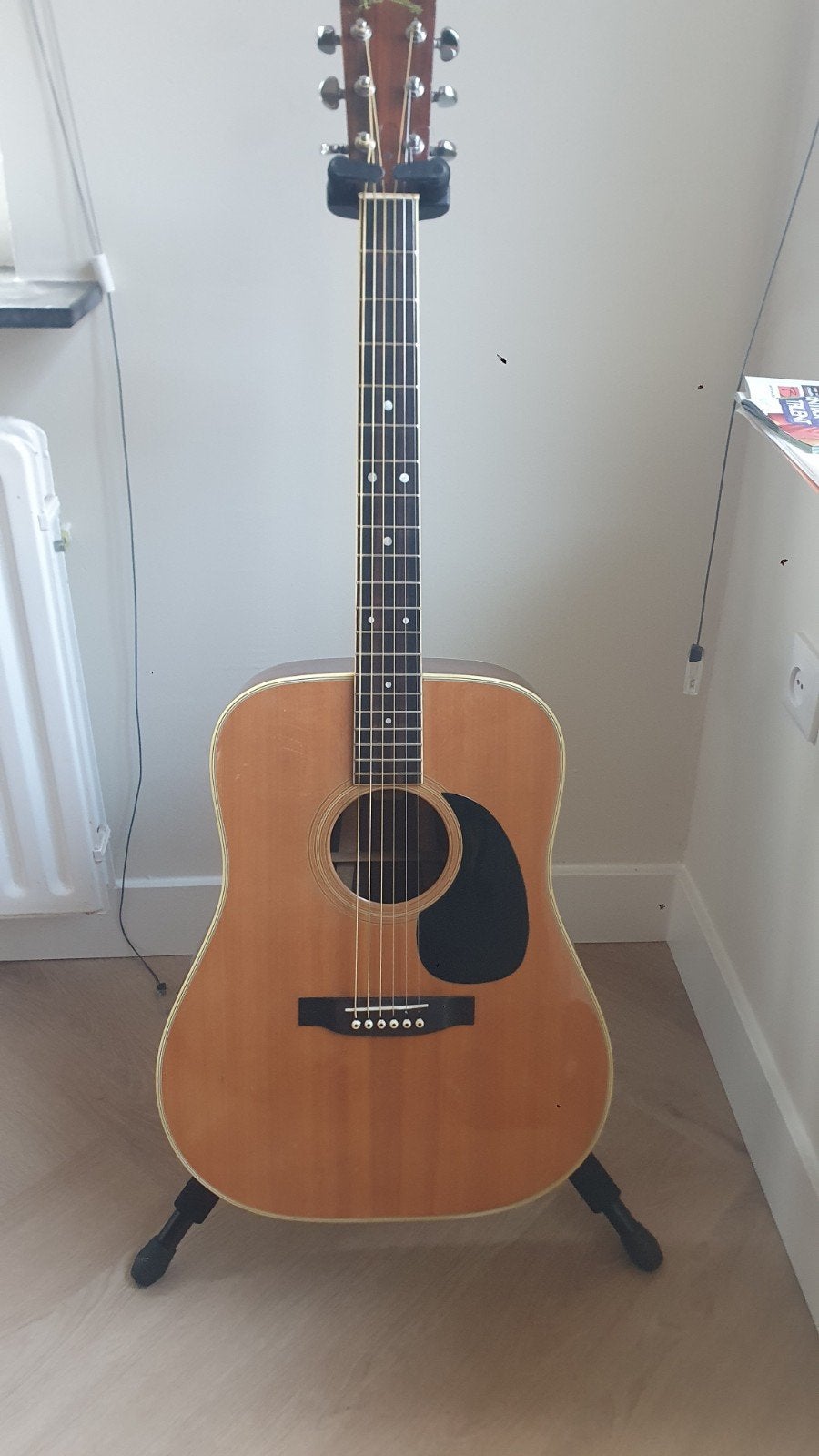 Aria D-60 R. Matsuoka – Vintage Japanse Dreadnought jaren 70, Ophalen of Verzenden, Gebruikt, Klassieke of Spaanse gitaar