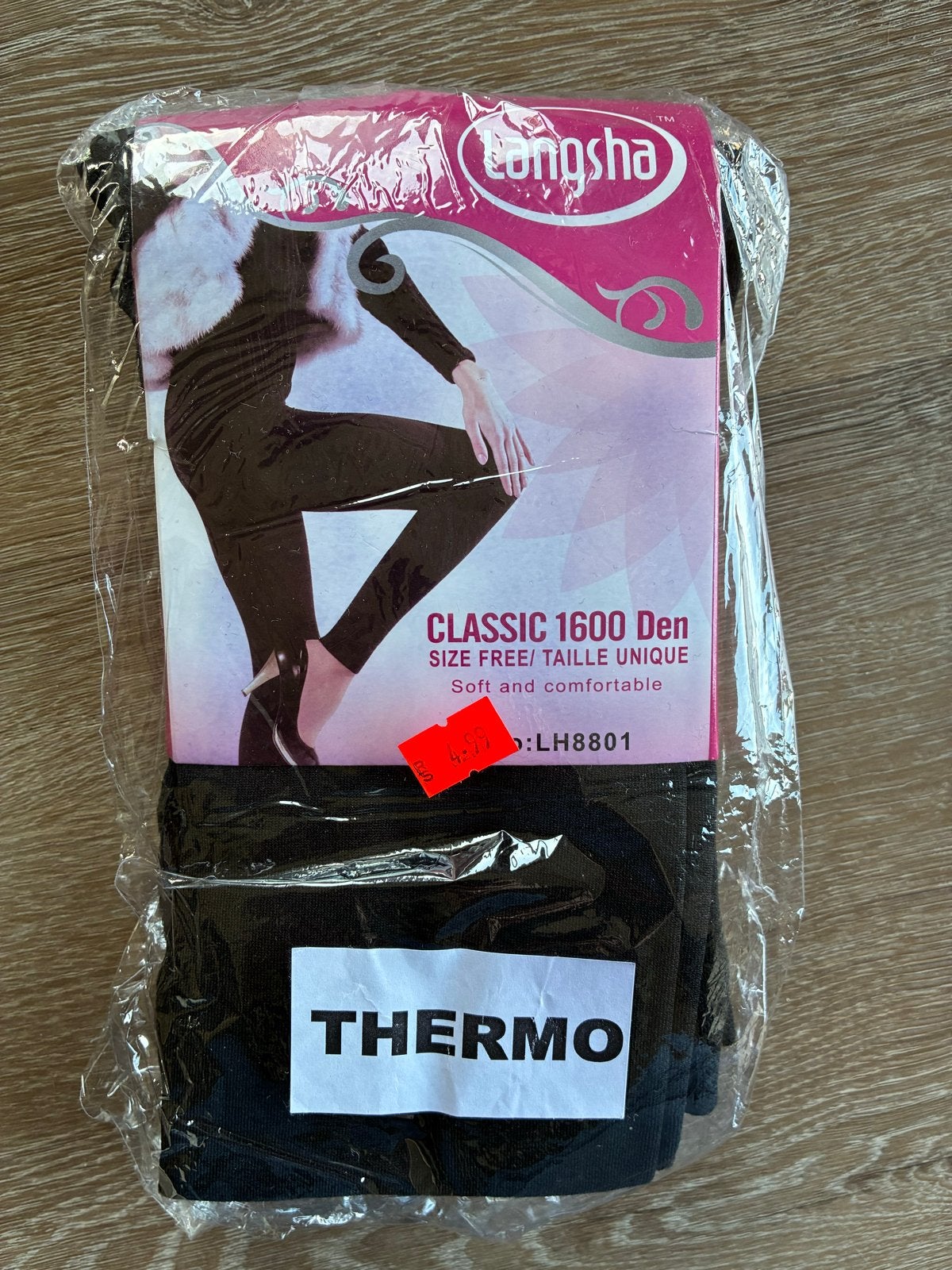 Longsha Thermo Legging Zwart - one size, Legging, Zwart, Nieuw, Overige maten