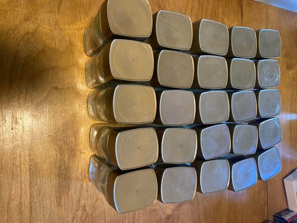Lege schone potjes met deksel - ideaal voor opslag, Huis en Inrichting, Keuken | Keukenbenodigdheden, Gebruikt, Voorraadpot, Glas