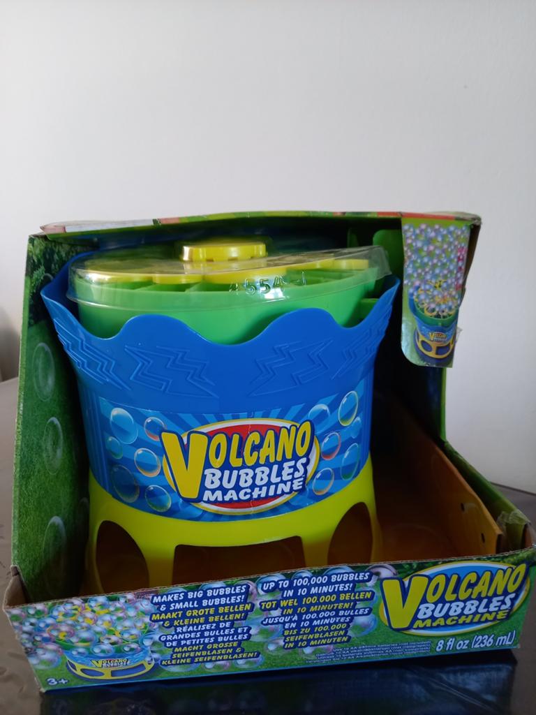 Leuke bellenblaas machine / Volcano bubble action
,incl doos, Ophalen of Verzenden, Gebruikt