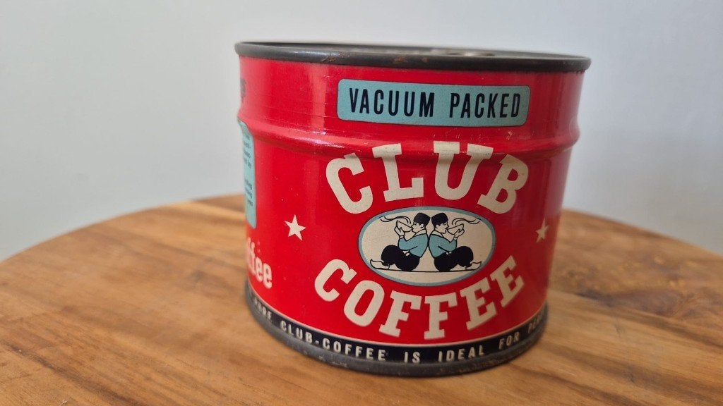 Vintage Niemeijer Club Coffee Blik – Export / Vacuum Packed, Verzamelen, Ophalen of Verzenden, Zo goed als nieuw, Overige, Overige merken