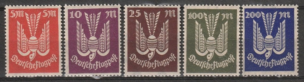Duitse Rijk Minr 263/7 postfris, Ophalen of Verzenden, Duitse Keizerrijk, Postfris