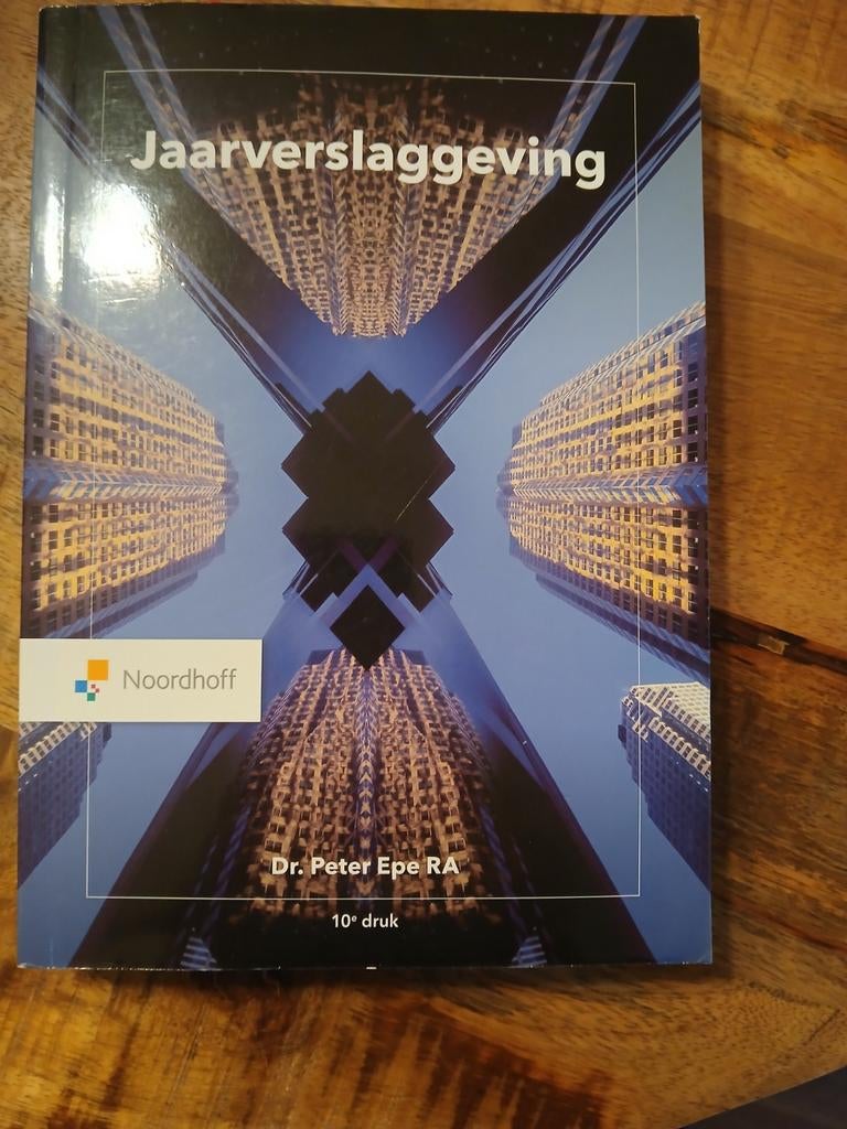 Peter Epe - Jaarverslaggeving, Boeken, Economie, Management en Marketing, Zo goed als nieuw, Management, Ophalen of Verzenden