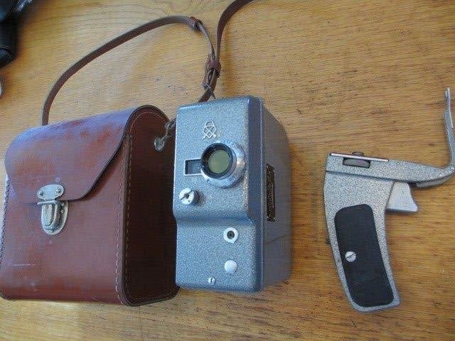 Lomo Cnopm-3 russische analoge filmcamera in lederen tas, Verzamelen, Ophalen of Verzenden, 1960 tot 1980, Filmcamera