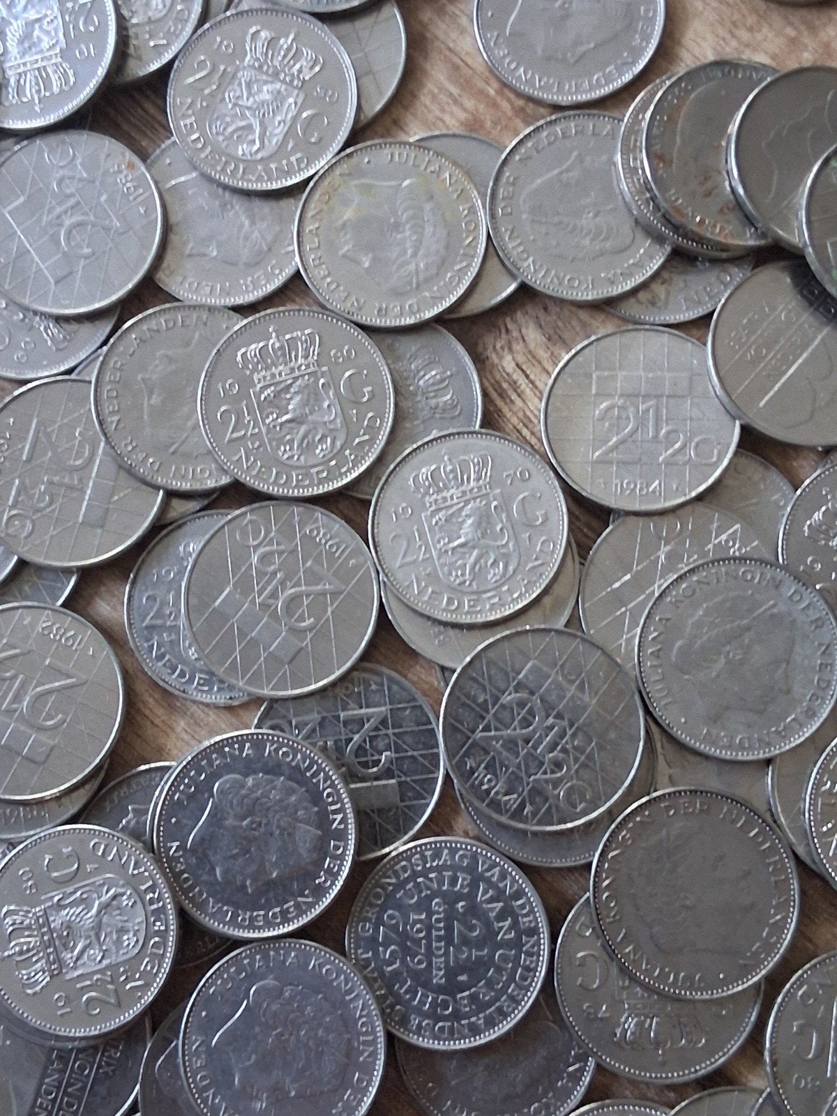 200    nikkelen   rijksdaalders, Ophalen of Verzenden, Koningin Juliana, 2½ gulden