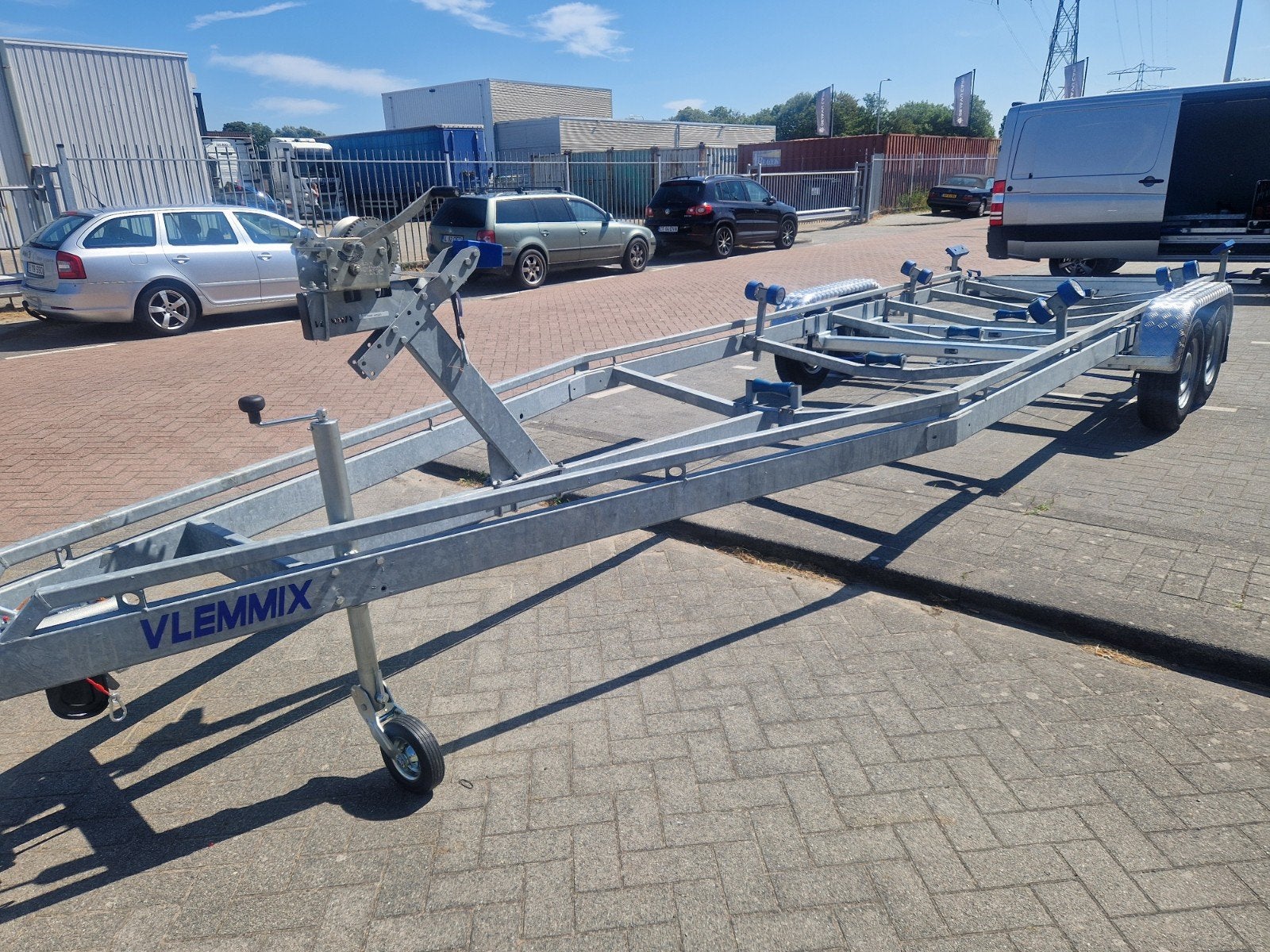 Vlemmix tandemas trailer 3500/840 nieuwstaat!!!, Watersport en Boten, Boottrailers, Ophalen, 1500 tot 3000 kg, 6 tot 9 meter, Overige typen