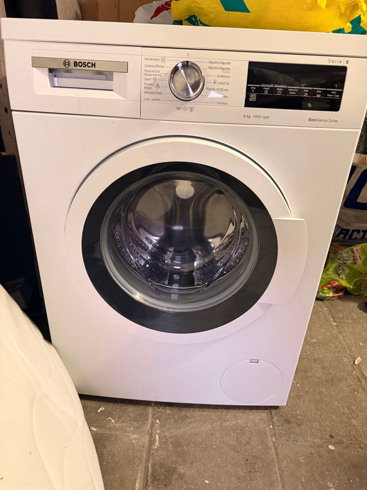 Bosch Serie 6 Wasmachine - 8kg, 1400 toeren, EcoSilence Driv, Witgoed en Apparatuur, Wasmachines, Ophalen, 1200 tot 1600 toeren