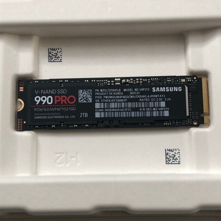 Samsung 990 PRO PCIe 4.0 NVMe M.2 SSD 2TB, Computers en Software, Harde schijven, Intern, 2TB, SSD, Nieuw