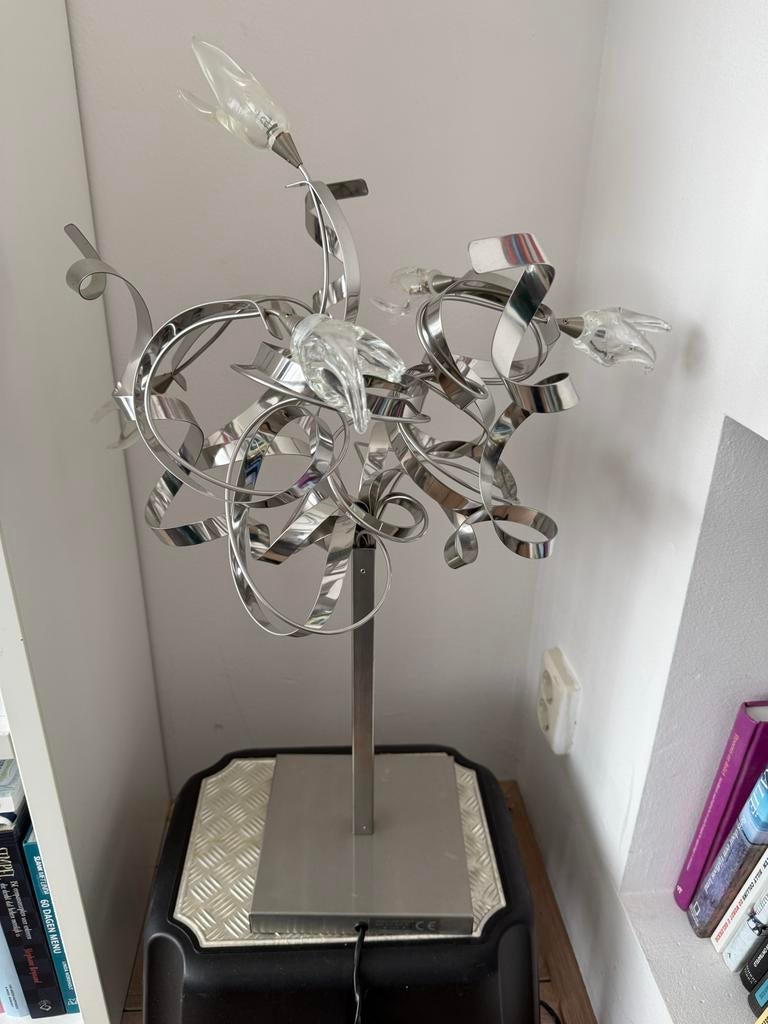 Harco Loor Design Tafellamp, Ophalen, Zo goed als nieuw, Glas, 50 tot 75 cm