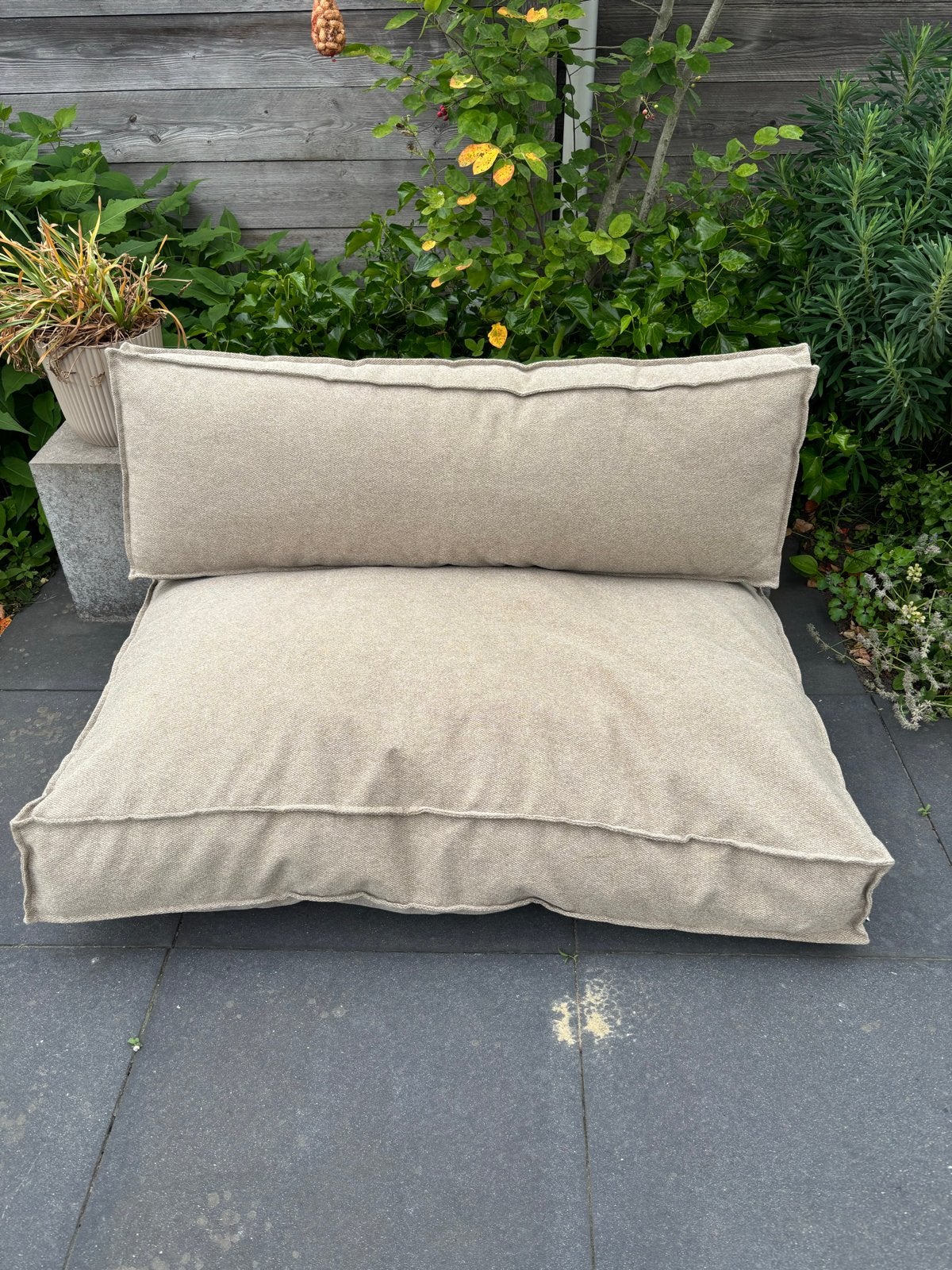 Palletkussen set - Beige - Zo goed als nieuw, Huis en Inrichting, Woonaccessoires | Kussens, Ophalen, Zo goed als nieuw, Beige