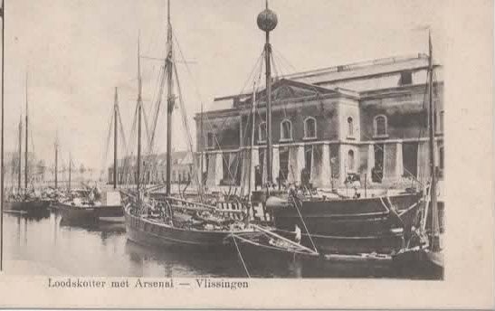 Vlissingen Loodskotter m Arsenaal arbeiderswoning 80 plagen, Verzenden, Voor 1920, Ongelopen, Zeeland