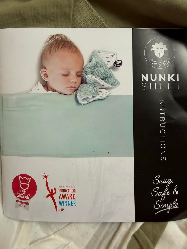 Nunki sheet ledikant - Zo goed als nieuw, Kinderen en Baby's, Ophalen, Jongetje of Meisje, Hoeslaken of Sloop, Zo goed als nieuw