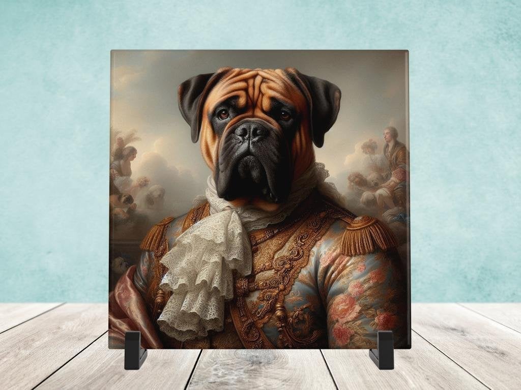 Barok Stijl - Bullmastiff tegel, Verzenden, Nieuw