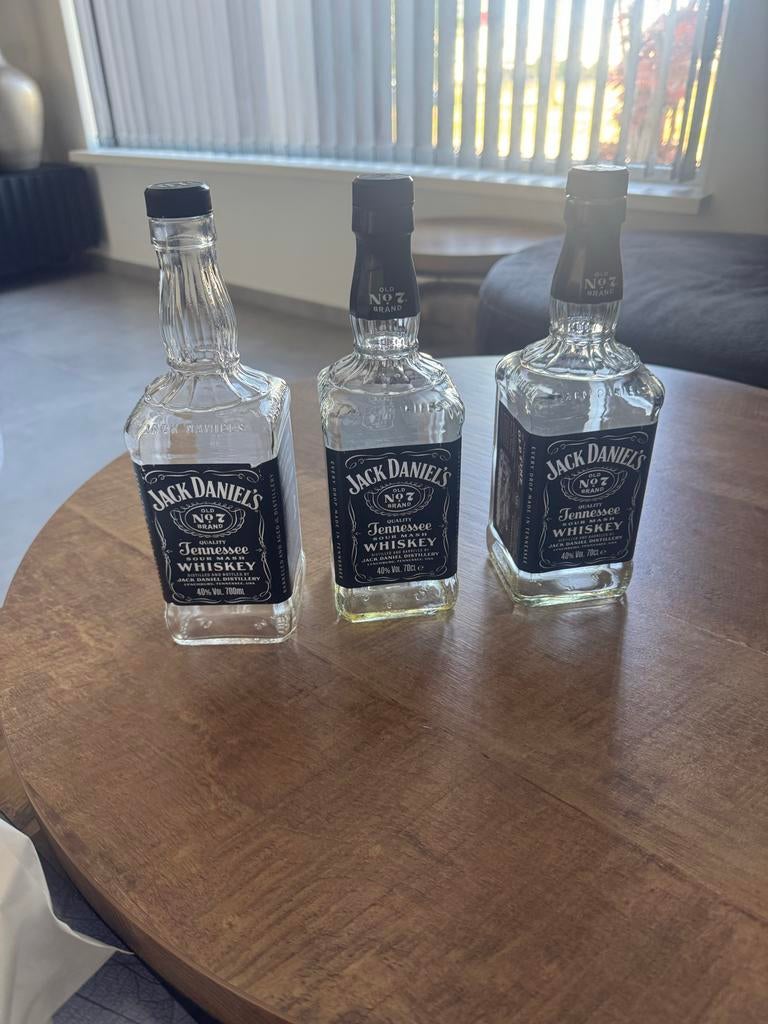 Lege Jack Daniel's flessen (3 stuks), Ophalen, Gebruikt
