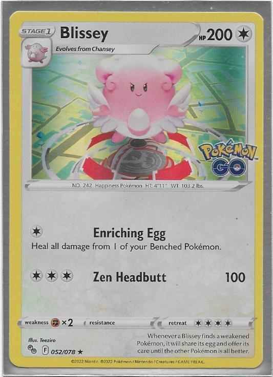 Pokemon GO,  Blissey [holo] 52/78, Verzenden, Nieuw, Losse kaart