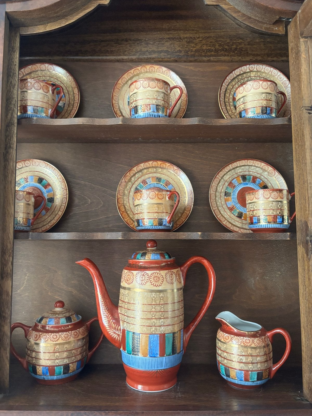 Antiek Japans Satsuma theeservies - Prachtig gedetailleerd, Ophalen