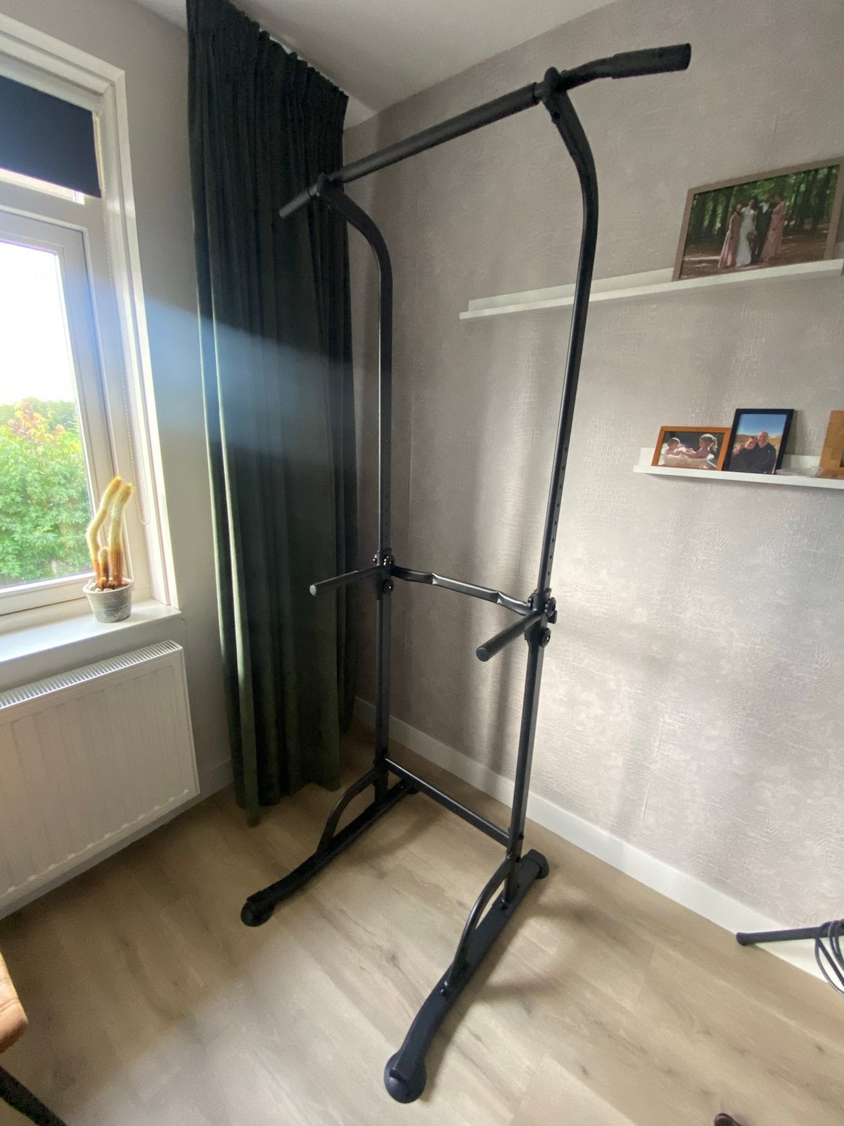 Trex Sport Power Tower Dip Station Pull Up Bar TX-060PR, Ophalen, Zo goed als nieuw, Armen, Oprekstang
