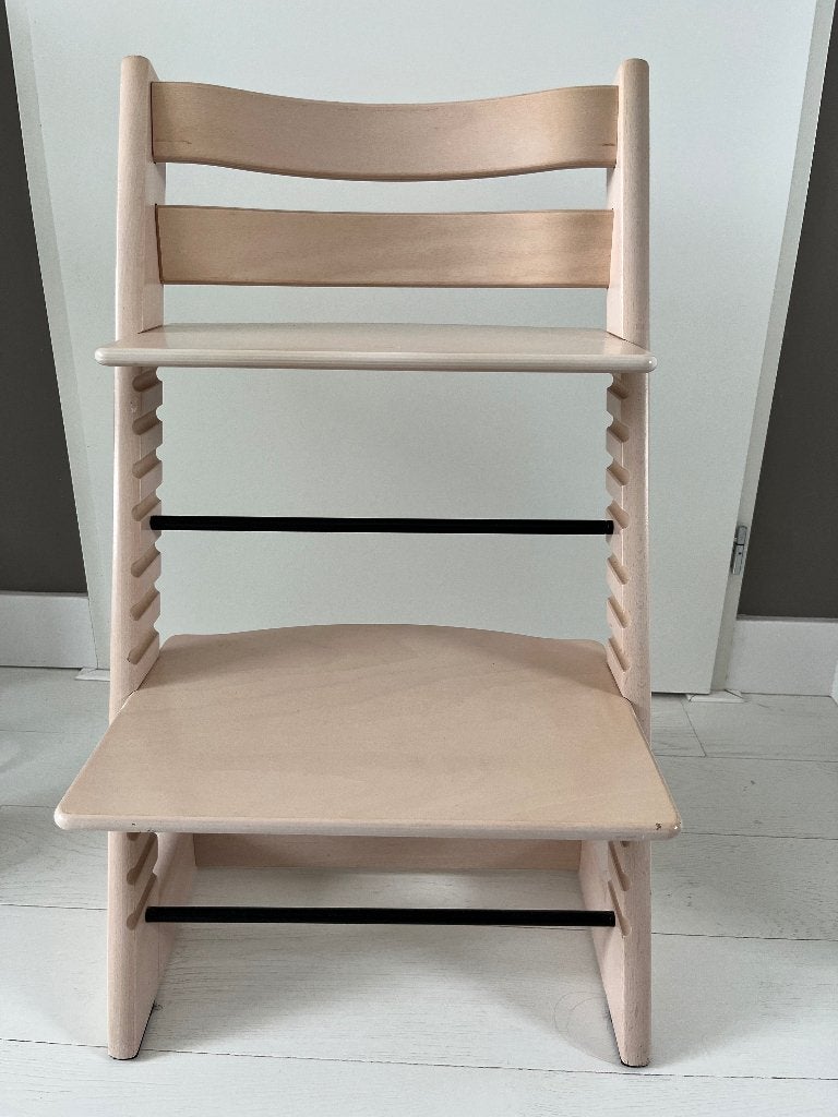 Stokke Tripp Trapp + toebehoren, Kinderen en Baby's, Kinderstoelen, Ophalen, Gebruikt, Meegroeistoel, Afneembaar eetblad