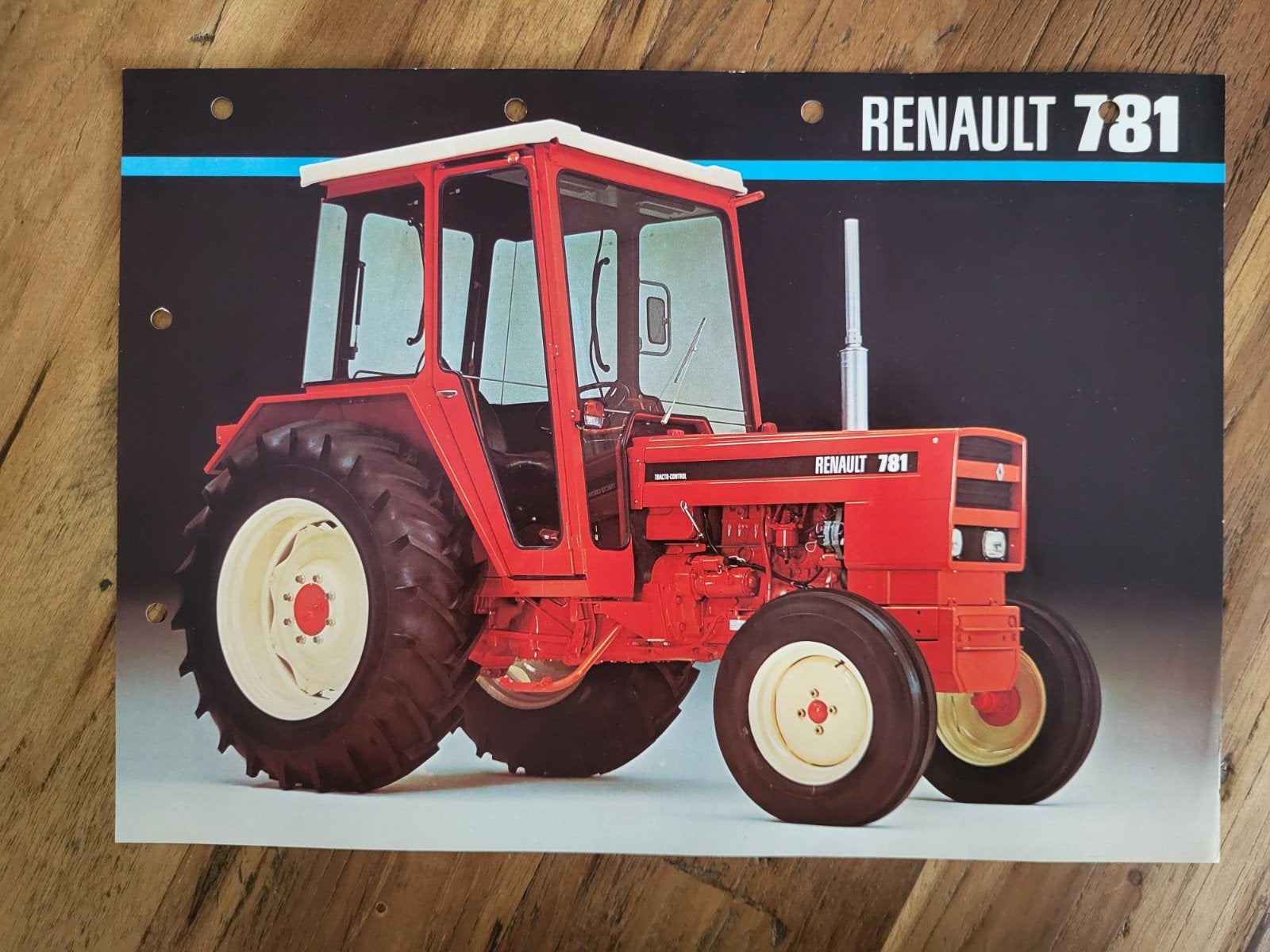 tractor folder Renault 781, Ophalen of Verzenden, Zo goed als nieuw, Folder