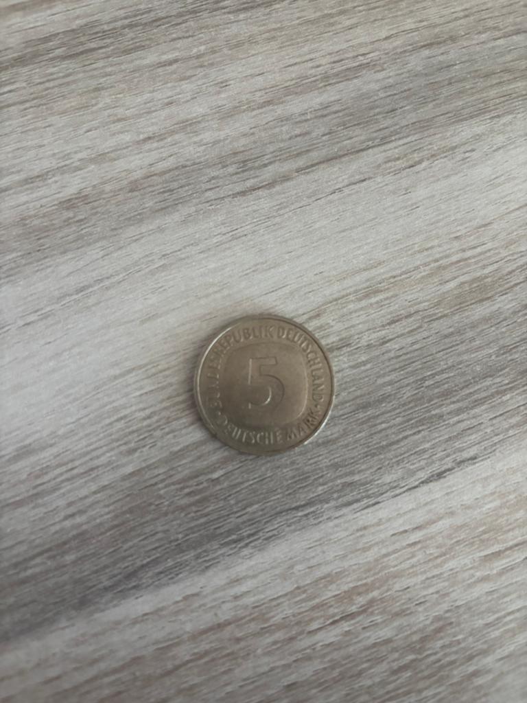 Munt deutsche mark 5 1991, Ophalen of Verzenden, Duitsland, Losse munt