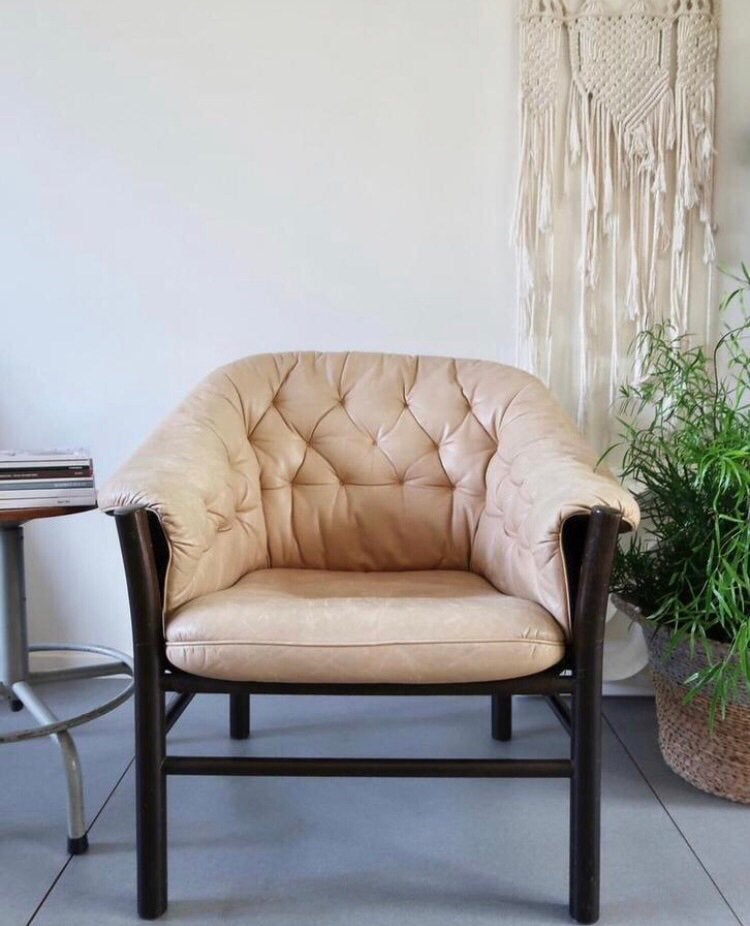 Vintage Design Göte Möbler - Gunnar Kentemo FAUTEUIL - STOEL, Huis en Inrichting, Fauteuils, Ophalen, Zo goed als nieuw, 75 tot 100 cm