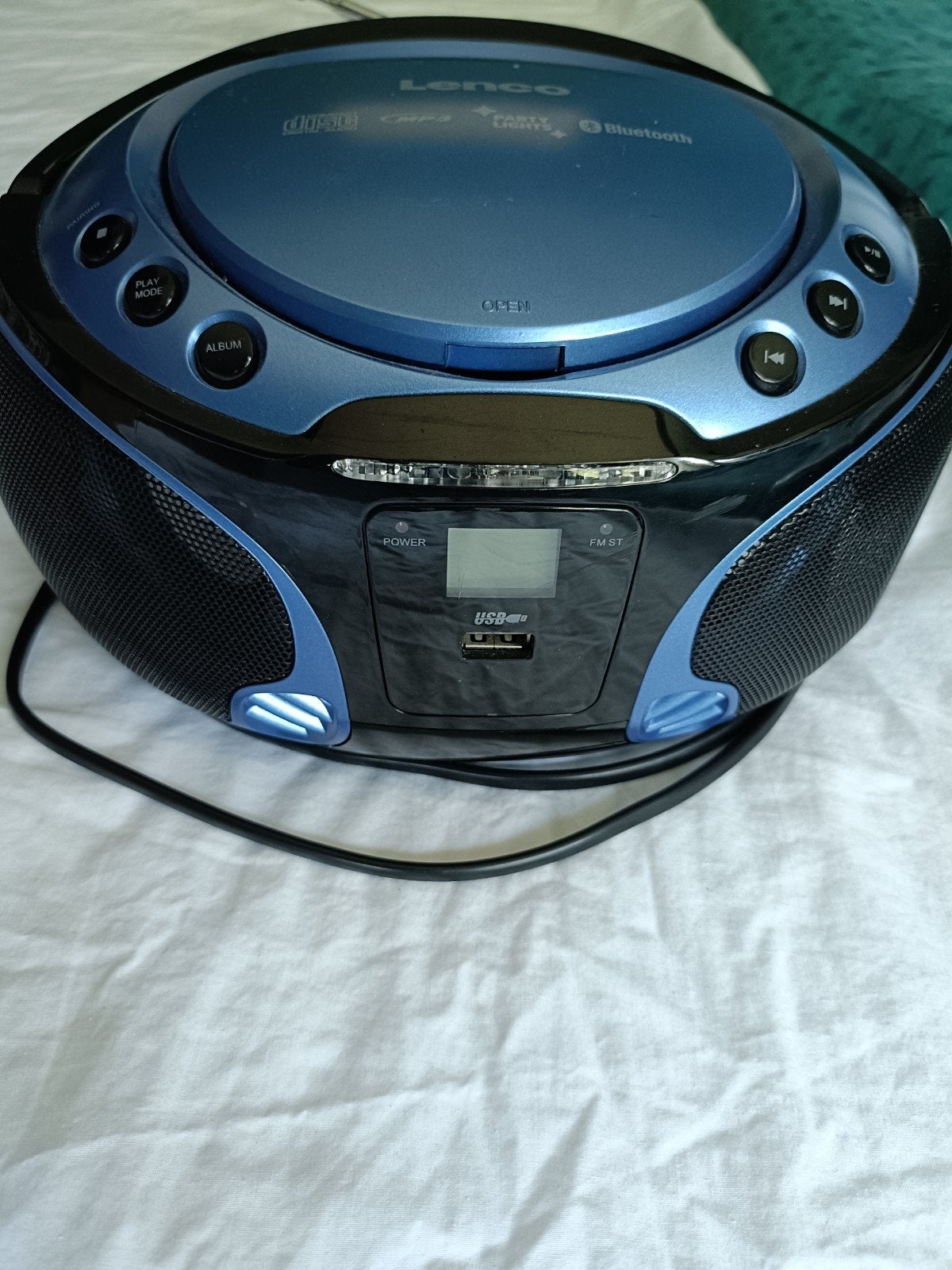 Lenco Cd/usb/mp3/ licht/bluetooth speler, Ophalen, Zo goed als nieuw