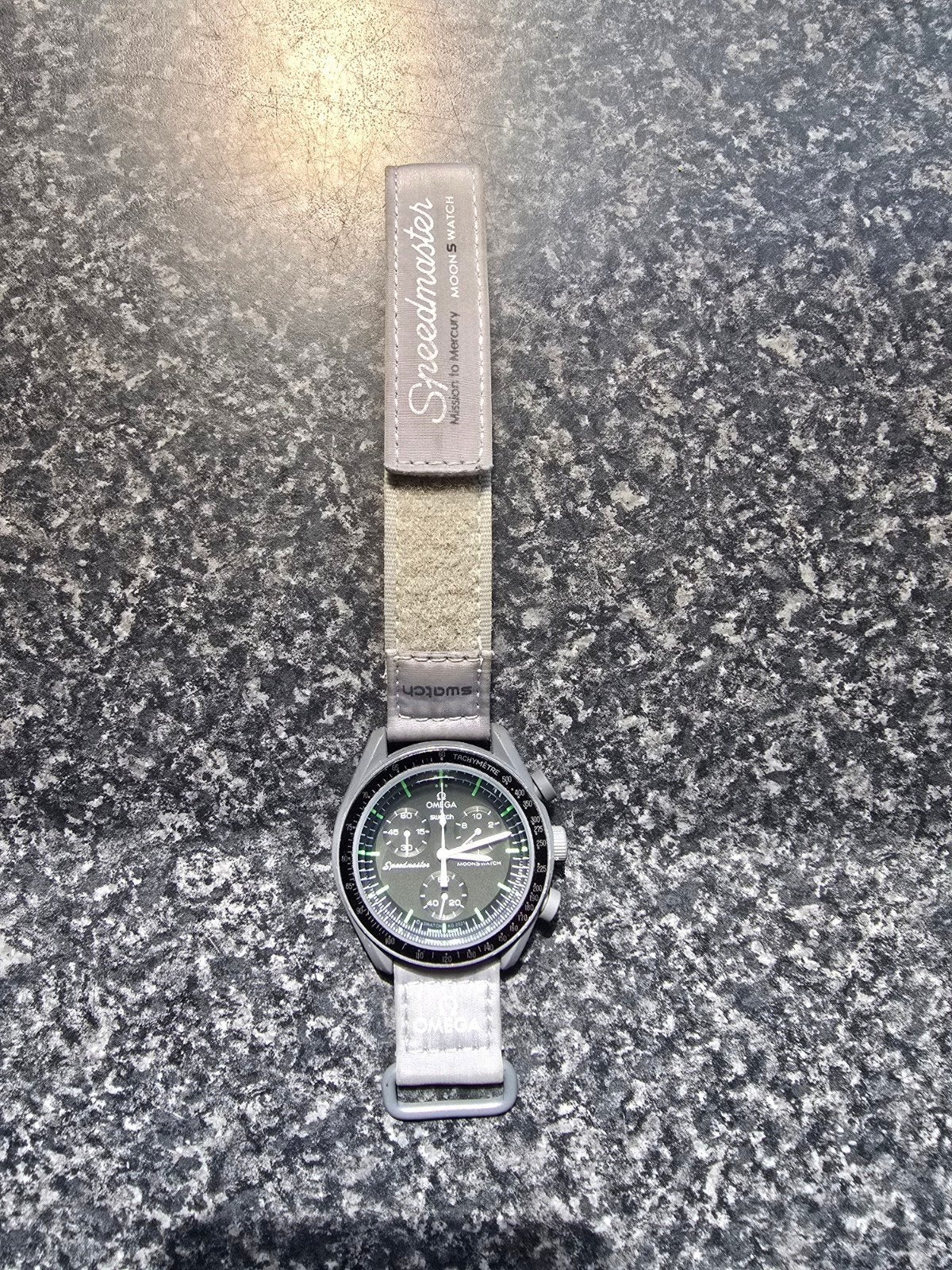 Swatch Omega Moonswatch Mission to Mercury, Sieraden, Tassen en Uiterlijk, Horloges | Heren, Ophalen of Verzenden, Kunststof, Kunststof