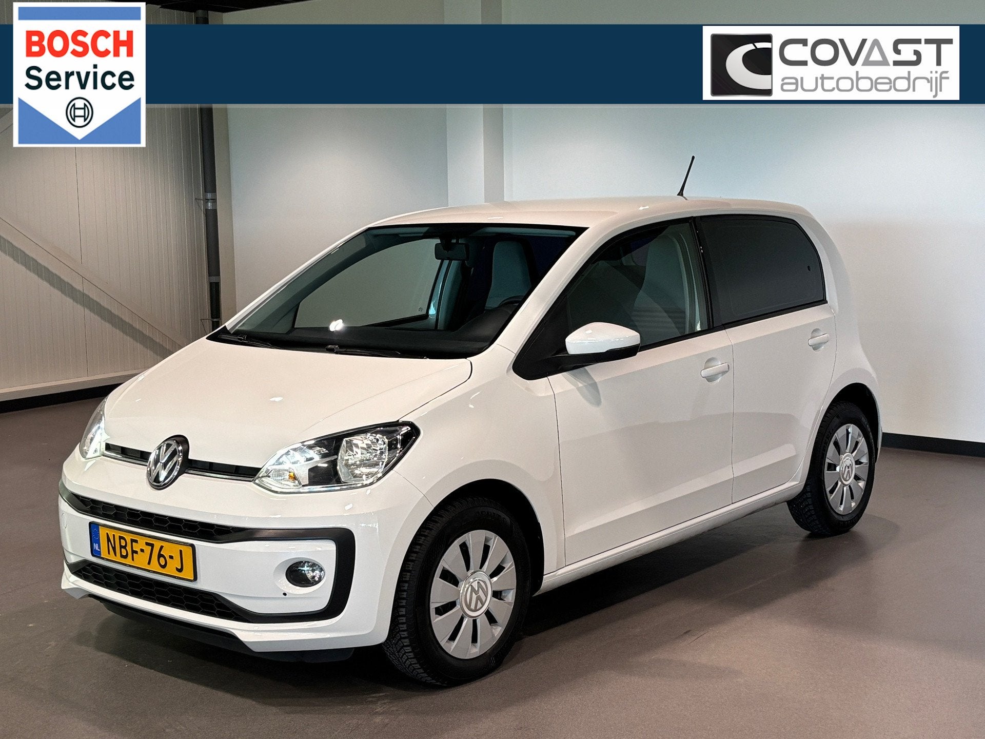Volkswagen UP! 1.0 move up! Airco|Stoelverwarming|Parkeersen, Voorwielaandrijving, Dealer onderhouden, Stof, Gebruikt