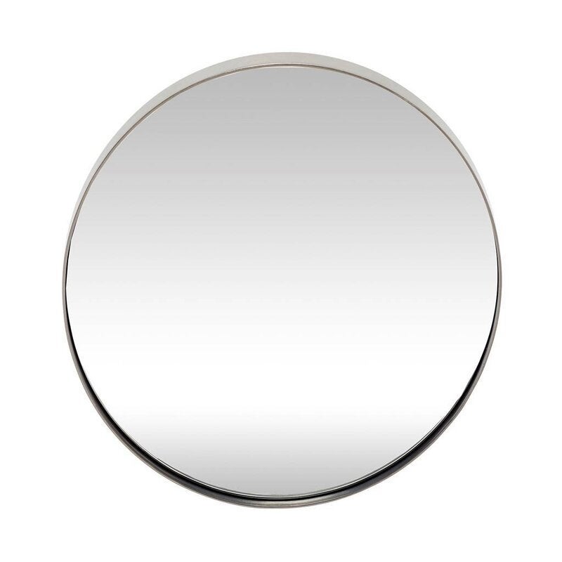 Hübsch Deense Design Spiegel - Rond & Modern, Ophalen, Minder dan 50 cm, Rond, Zo goed als nieuw