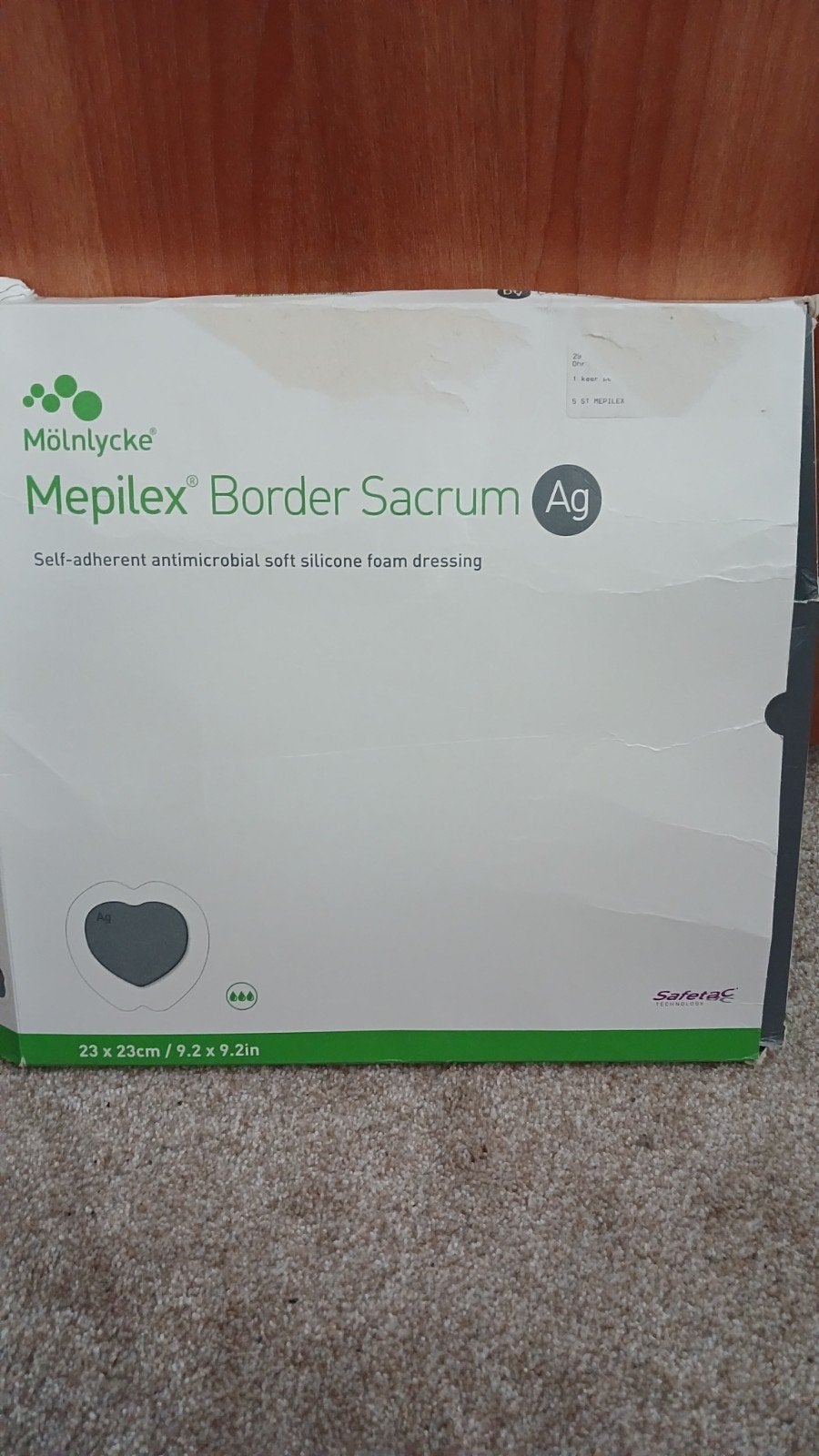 Mölnlycke Mepilex Border Sacrum Ag Wondverband – 23 x 23 cm, Ophalen of Verzenden, Nieuw