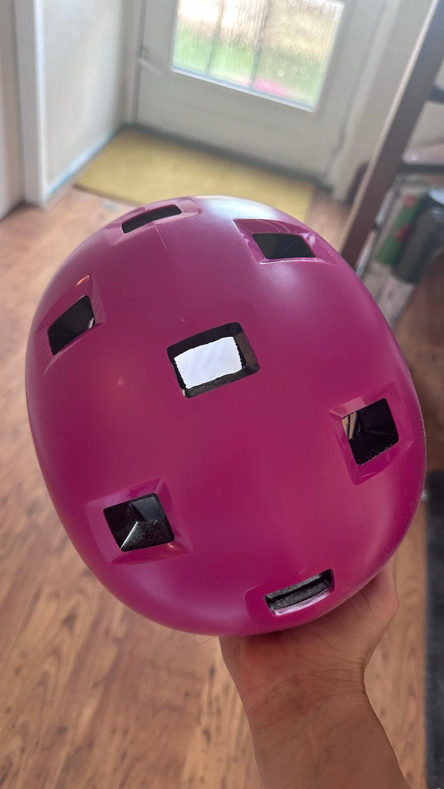 Roze fietshelm Oxelo (Decathlon) maat 52-55 cm, Ophalen of Verzenden, Zo goed als nieuw, Overige maten, Jongen of Meisje