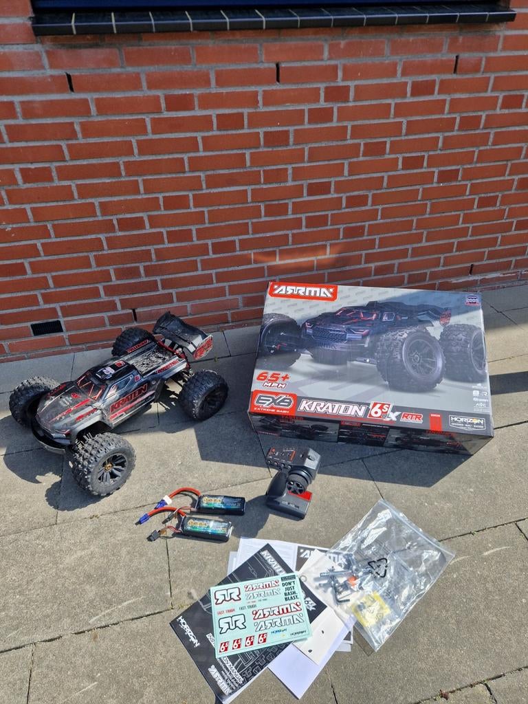 Arrma Kraton V6 EXB 1/8 6S RTR Losi Traxxas Hobbywing MCD, Gebruikt, Auto offroad, RTR (Ready to Run), Schaal 1:8