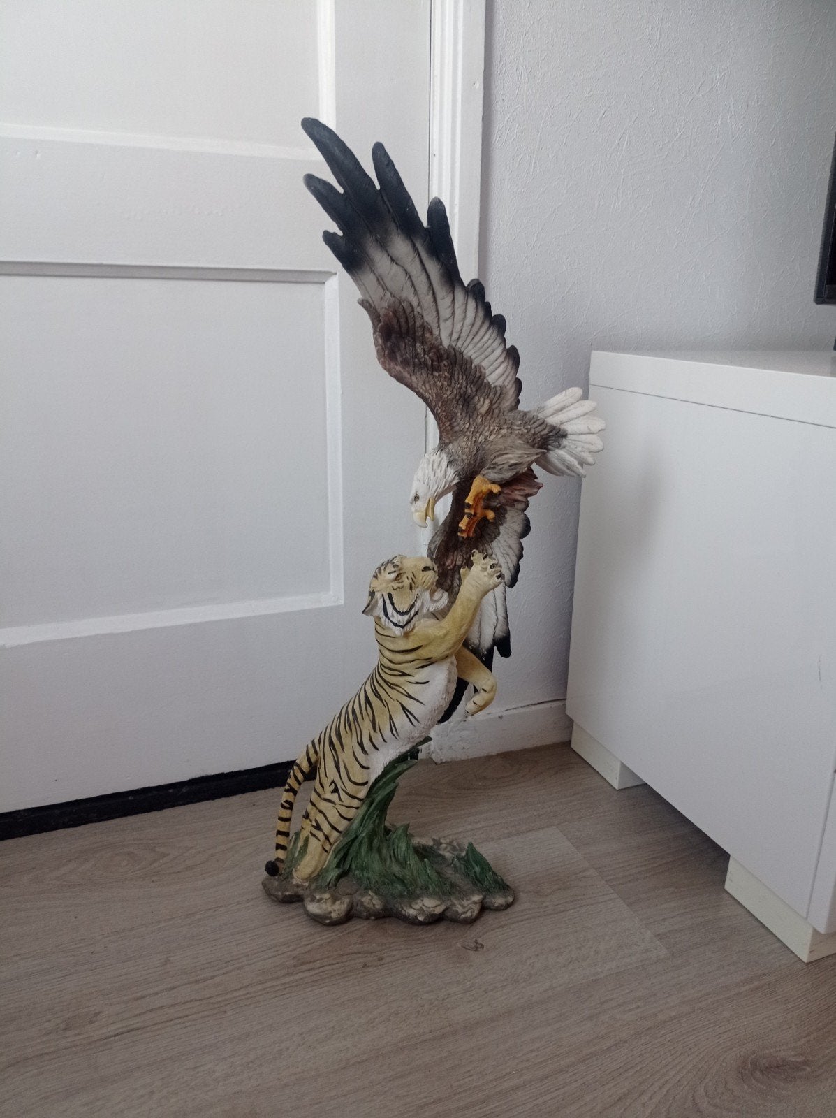 Vintage decoratief beeld van een adelaar 65 cm, Ophalen of Verzenden